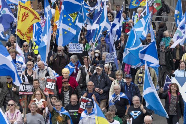 The National: Scottish independence march