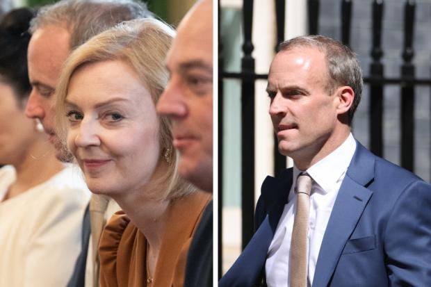 Liz Truss called Dominic Raab's commentary 'declinist'