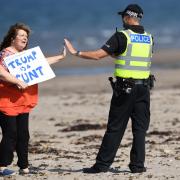 The comedian's message spread from Turnberry to a beach on Staten Island