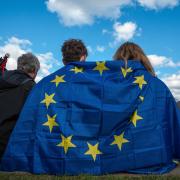 Scots are being urged to show their support for the EU on the third anniversary of Brexit