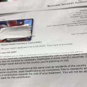 The UK Global Health Insurance Card is basically a Union Jack with writing on it