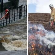 Fire service told to prepare for more floods and wildfires due to climate change