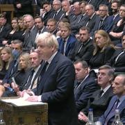 Boris Johnson spoke to the Commons this afternoon