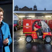 Nicola Sturgeon launched the fleet that will be joined by micro electric vehicles that can accommodate more than an average daily round's worth of letters and small parcels