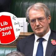 The LibDem leaflet appears to mislead voters on the party's electability in Owen Paterson's North Shropshire constituency
