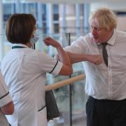 Boris Johnson didn't have his mask on all the time during the hospital visit