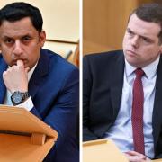 Anas Sarwar, left, and Douglas Ross will line up to attack the First Minister but fall silent as the Prime Minister announces the same rules a week later