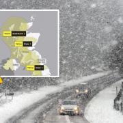 What is thundersnow as yellow weather warning extended in Scotland