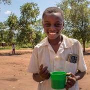 Gift, an 11-year-old pupil at Kabila Primary School in Zambia, is one of the millions fed by Mary's Meals