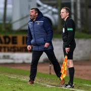 St Johnstone manager Callum Davidson during a Scottish premiership match.  Photo: PA