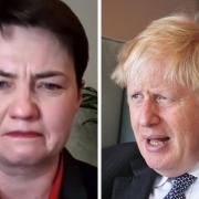 Ruth Davidson was tearing up ... apparently over Boris Johnson's lack of standards