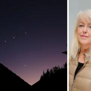 Lesley Riddoch took to Twitter after seeing a mysterious trail of lights in the sky above Scotland