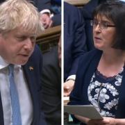 Boris Johnson was quizzed on his pensions policy by the SNP MP Patricia Gibson