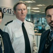 Martin Compston with Line of Duty co-stars Vicky McClure and Adrian Dunbar