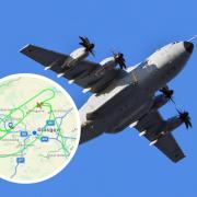 Did you hear it? Huge RAF aircraft circles Glasgow sending social media wild