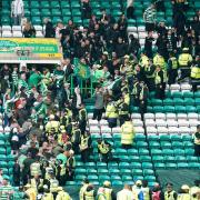 Celtic and Rangers fans clashed after the final whistle