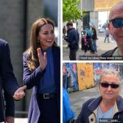 Royals William and Kate (left) were in Glasgow on Wednesday ... not that ordinary Scots seemed to know