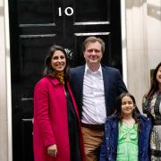 Nazanin Zaghari-Ratcliffe with her husband Richard Ratcliffe, daughter Gabriella and MP Tulip Siddiq
