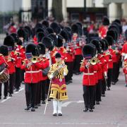 The Royal Procession leaves Buckingham Palace for the Trooping the Colour ceremony at Horse Guards Parade. Photograph: PA