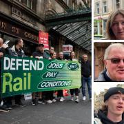 We asked Scots on the streets of Glasgow what they thought about rail strikes such as the one outside Central Station (shown in photo by Colin Mearns)