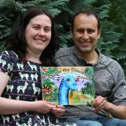 Anne Brusatte and her husband Steve wrote Dugie The Dinosaur to teach children about Scotland’s own Jurassic past. Photograph: Gordon Terris
