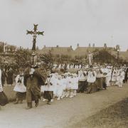 The annual procession to Carfin Grotto, the Scottish Lourdes, took place with thousands of people from all over Scotland.