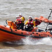 A Life Boat was sent to the scene to rescue the man