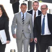 Former Manchester United footballer Ryan Giggs arriving at Manchester Crown Court where he is accused of controlling and coercive behaviour against his ex-girlfriend