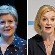 Appearing at the Edinburgh Fringe, Nicola Sturgeon (left) was asked if she had met Liz Truss in the past. Photos: PA