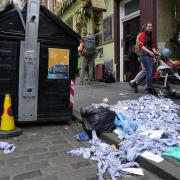 Litter is piling up all across Edinburgh