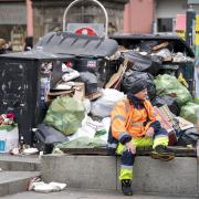 The cleansing workers strike has already resulted in rubbish piling up on the streets in Edinburgh