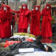 The Red Rebels previously protested in Glasgow where COP26 was held