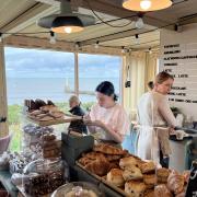The new eco-friendly charity-run Greyhope Bay Cafe, the place to spot dolphins