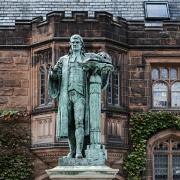 A statue of John Witherspoon outside what is now Princeton University in New Jersey