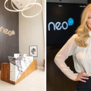 Michelle Mone in the Neospace office building in Aberdeen