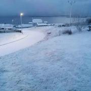 Shetland has been hit by blizzard conditions