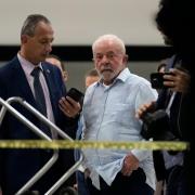 Brazil’s President Luiz Inacio Lula da Silva walks in Planalto Palace after it was stormed by supporters of Brazil’s former president Jair Bolsonaro