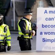 Police say that 'no crimes' were recorded at the anti-gender reform protest outside the Scottish Parliament yesterday