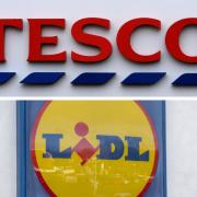 Tesco and Lidl are engaged in a court battle over the use of a yellow circle