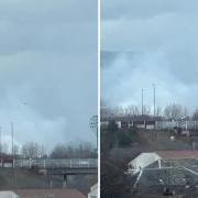 Shocking pictures show huge biles of smoke at near Celtic Park as firefighters update