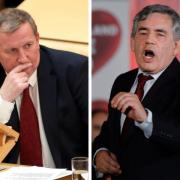 Alex Rowley (left) branded Gordon Brown's plans for the future of the UK 'stale' and 'irrelevant'