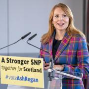 Ash Regan speaking at the launch of her campaign to take over as SNP leader and first minister
