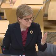 Nicola Sturgeon paid tribute to BSL interpreters in Holyrood during FMQs