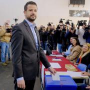 Jakov Milatovic, the winning candidate who was backed by governing parties advocating closer ties with Serbia