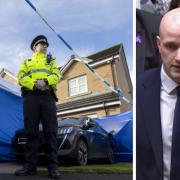 SNP Westminster leader Stephen Flynn said it was a 'shock' to see a police tent and barriers erected outside Peter Murrell's house