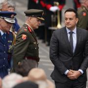 Taoiseach Leo Varadkar during a ceremony at the General Post Office on O'Connell Street in Dublin to mark the anniversary of the 1916 Easter Rising