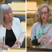 Labour MSP Rhoda Grant (left) called on Lorna Slater to scrap plans for Highly Protected Marine Areas despite her party's own commitment to similar legislation