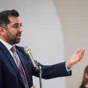 Humza Yousaf speaking at an event in Edinburgh earlier this month
