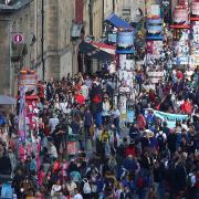 A view of Edinburgh's Royal Mile during the Fringe