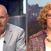 Martin Geissler and Lorna Slater clashed on the Sunday Show